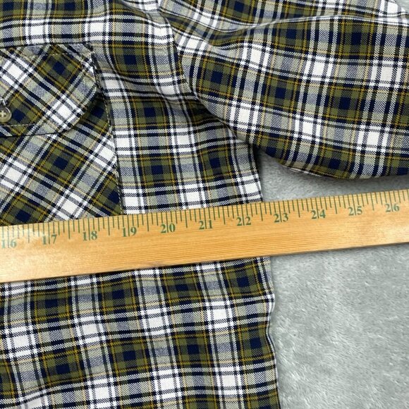 Northwest Territory Mens Medium Plaid Shirt Acrylic Nylon Western Style a0955 - Picture 4 of 7